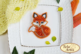 DIY Jewelry Making Beading Kit Fox Brooch Bead Embroidery Needlepoint Model