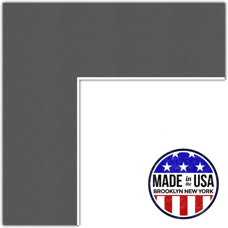 ArtToFrames Custom Black Charcoal Picture Photo Frame Mat Matting Board LG Model