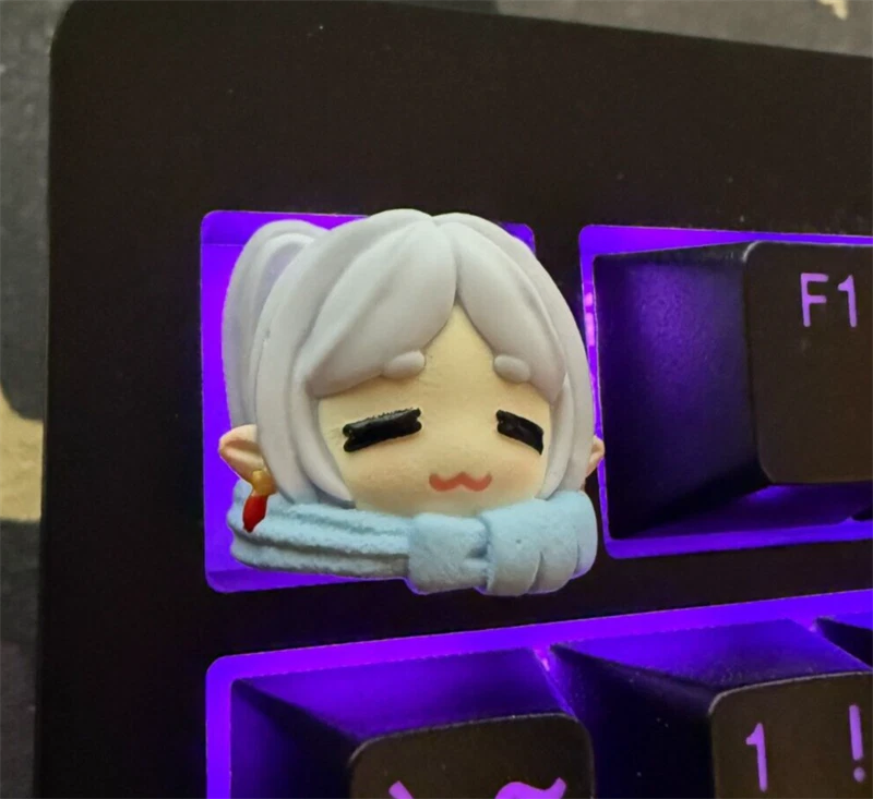 Anime Frieren: Beyond Journey's End 1pc Keycap Key Cap For MX Keyboard Gift Model