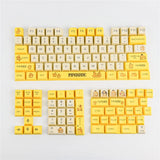Kawaii Psyduck Keycaps OEM Profile Dye Subs PBT Keycap Set Model