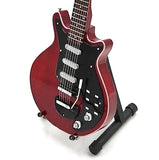 Mini Red Special Guitar For QUEEN BRIAN MAY Display GIFT Memorabilia FREE STAND Model