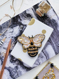 DIY Jewelry Making Kit Bead Embroidery Craft Set Golden Bee Handmade Jewelry Model