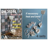 Dan Models 35314 Scale 1:35 Accessories for Diorama. Toilet (kit #2) 4 pcs Model