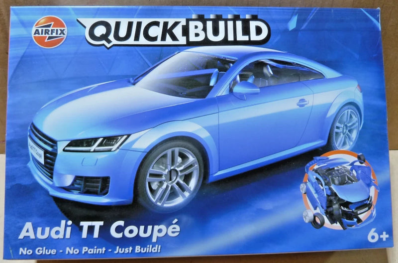 Airfix QUICK BUILD Blue Audi TT Coupe Plastic Model Car Kit J6054(E) Model
