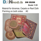 Material for Dioramas. Carpets on Real Cloth Dan Models 35258 Scale 1:35 Model