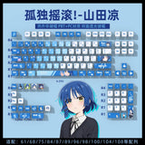 BOCCHI THE ROCK Yamada Ryo Keycaps PBT OEM transparent Key Caps 122 keys Set Model