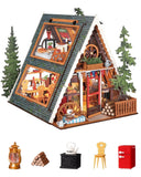AFrame Cabin DIY Miniature Dollhouse Kit Creative Gift Adults Model