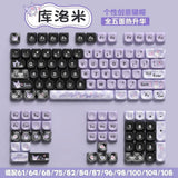 Cartoon Kuromi PBT MOA Keycaps Key capFor Mechanical Keyboard 112 Keys My Melody Model