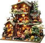 RHZN DIY Miniature House Kit for Adults, Miniature Kit, Mini House Building Kit, Model