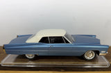 1967 CADILLAC DEVILLE TOP UP CONVERTIBLE BLUE 1:18 DIECAST CAR 180314 Model Toy Model