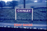 ORIGINAL 35mm SLIDE CHINLEY RAILWAY STATION RUNNING BOARD NAME Model