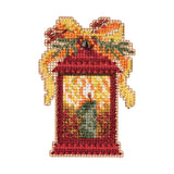 Christmas Lantern Cross Stitch Ornament Kit Mill Hill 2019 Winter MH181934 Model