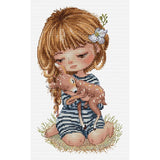 HobbyJobby counted cross stitch kit "The Nearby Friends", 12x21cm Model