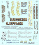 Slixx 8017 Gasser Mini Sheet #3 1/24 1/25 waterslide Drag decal Model