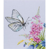 RTO counted Cross Stitch Kit "Cabbage butterfly" M759, 19.5x21 cm, DIY Model