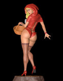 Resin Hooded Basket Girl unassembled Unpainted 2 scales 2 versions Model