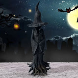Halloween Witch Decorative Resin Figurine Gothic Decor Statue Hand Painted New Model