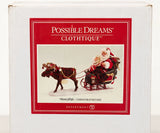 Dept 56 Possible Dreams ChristMoosetime Santa Moose Sleigh 6003856 New Open Box Model