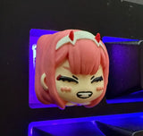 Zero Two Darling in the Franxx Anime Keycap For MX Keyboard 1pcs Gift Model