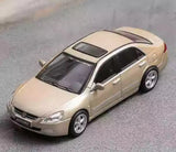 DCT 1/64 Scale Honda Accord 7th Generation 2005 Gold Diecast Car Model Toy Model