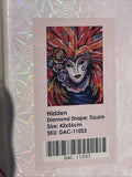 Diamond Art Club DIY Square Art Kit HIDDEN MASK Fantasy Feathers OPEN BOX NEW Model