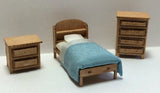 Quarter Inch Scale Country Style Child's Room Furniture Kit Model
