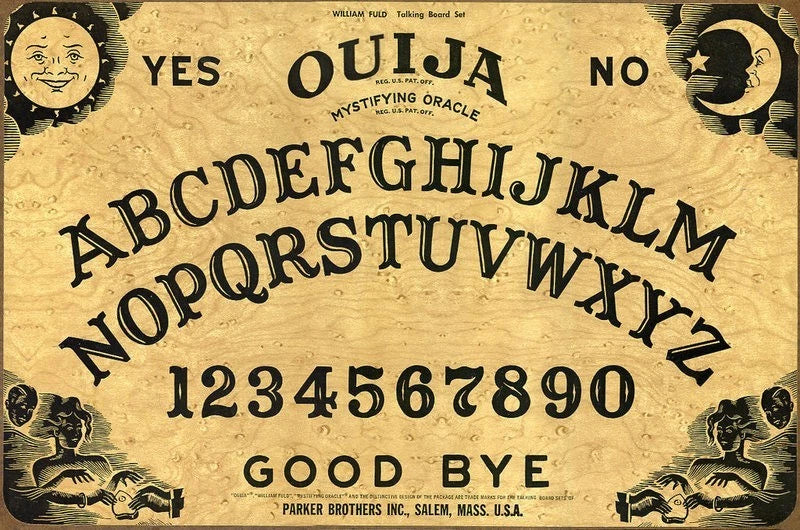 Parker Bros Ouija Board  Re-Print 4x6 #821 Model