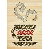 Dimensions Crafts Yarn Art Java Stitch Art Kit 72-74212 Wall Hanging Home Decor Model