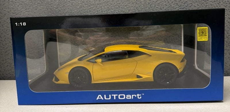 1/18 Autoart Lamborghini Huracan LP610-4 (Yellow) Diecast Car Model Model