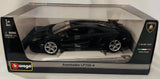 Burago Lamborghini Aventador LP700 4 1/18 Black Diecast Model Car Premiu Model