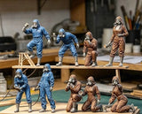 Automobile Repair Technician 1/24 Scale 75mm Resin Figure Unpainted Model Toys Model