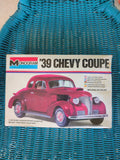 Vintage 1979 '39 Chevy Coupe Model Never Assembled Monogram 1/24 Kit 2256 Model