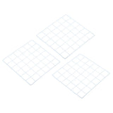 12"x12" Wire Grid Panel, 3 Pack Wall Grid Decorative Board Photo Display White Model