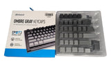 Inland Ombre Gray Keycaps, PBT Double Shot, Gray, 132 keys Model