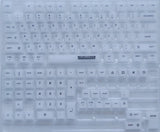 PC Keycaps 122 Keys Cherry Profile Frosted Milky White MX Stem RGB Model