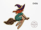 DIY Cross Stitch Kit on Wood "Witch" Model
