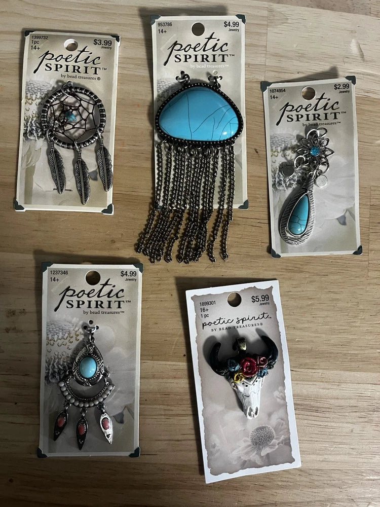 charms for jewelry making lot 5 southwest design Poetic Spirit by Bead Treasures Charms