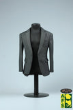 1/6 Soldier Grey Suit Jacket Coat Model For 12'' Normal Action Figures Body Model