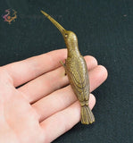 Solid Brass Bird Figurine Statue Collectibles Decor Model