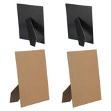 Easel Back Picture Frame Back Stand for 10" DIY Photo Board 4 Pcs & Black Model