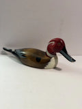 PREOWNED VTG Wooden Mallard Duck Hand Painted Decoy/Display Model