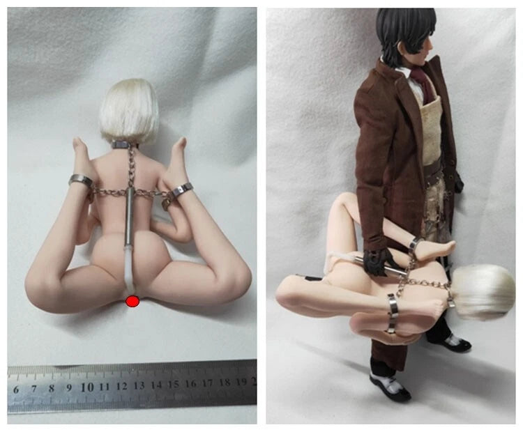 1/6 Scale Scene Accessories Model Portable Hand Restrain Bound Props F 12" Body Model