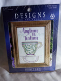 Designs for the Needle " Anytime is Teatime" 5103 5x7 Cross Stitch Model