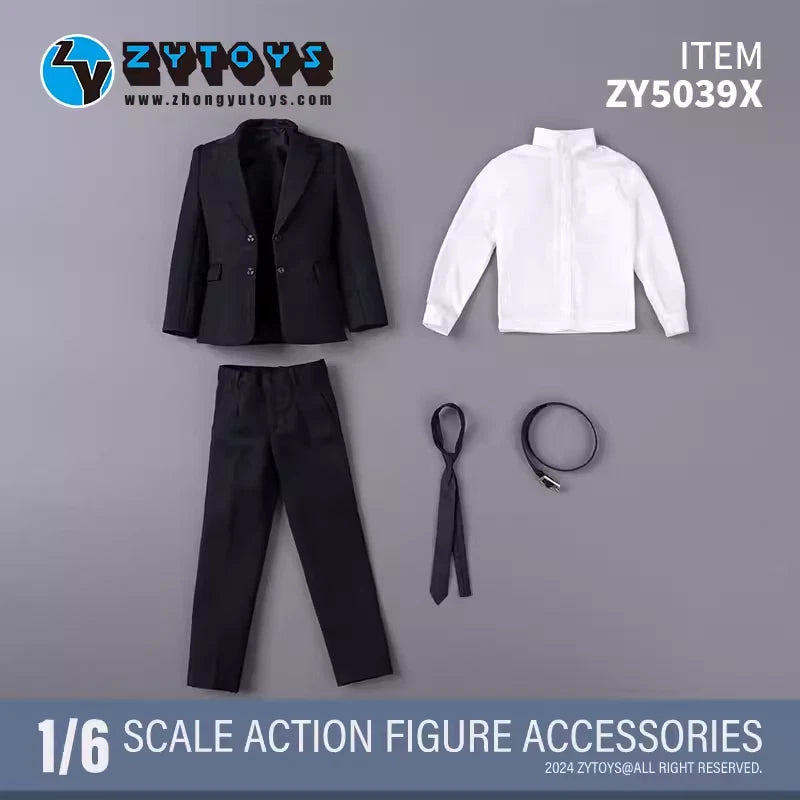 ZYTOYS 1:6 ZY5039X Male Suit Western-style Clothes Model For 12" Action Figures Model
