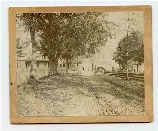 Road to the Farm Photo on Backer Board Late 1800's Model