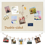 Double-Sided Bulletin Boards with Linen, 30"X20" Cork Board Model