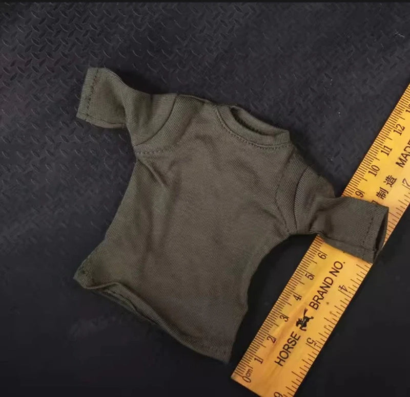 Male 1/6 Soldier T-shirt Tops Model Fit for 12" Action Figure Model