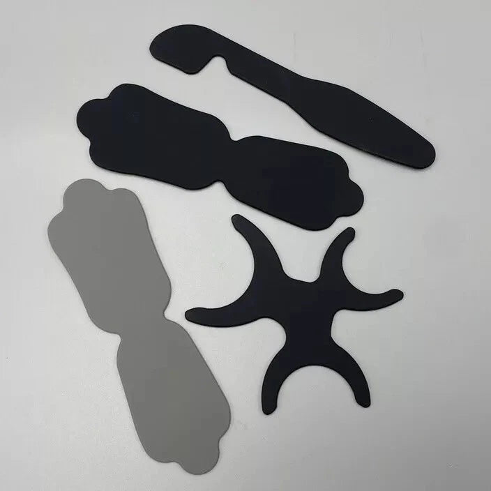 4x Dental Flexible Bendable Black Background Board Silicone Photo Contrast 135¡ãC Model