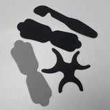 4x Dental Flexible Bendable Black Background Board Silicone Photo Contrast 135¡ãC Model
