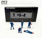 High-Precision 3D-Printed 1:64 Scale Mechanic Figure Model Model
